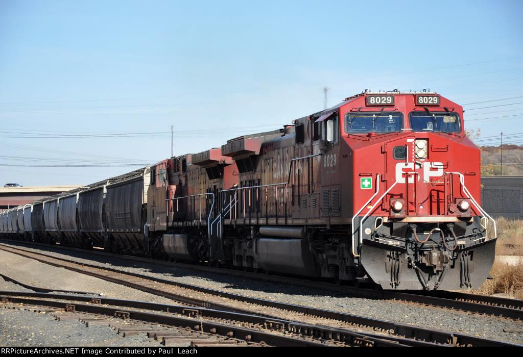 Eastbound grain train